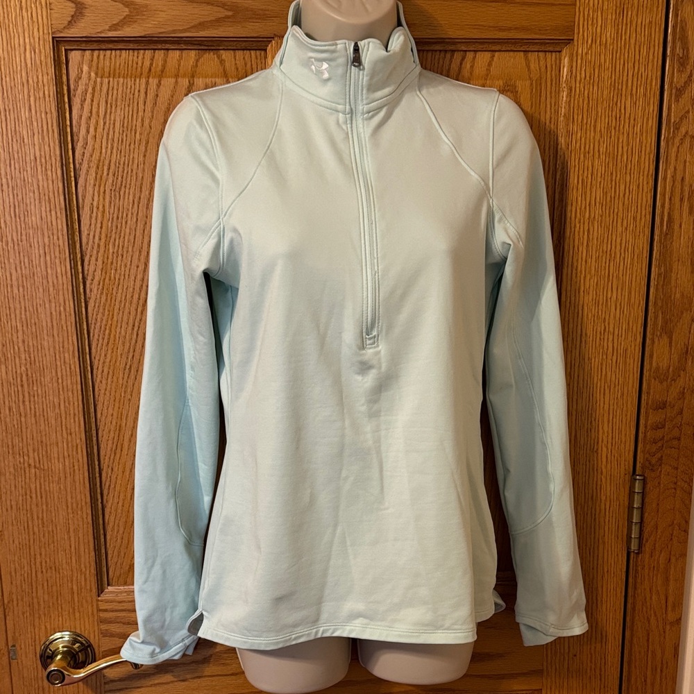 Under Armour Mint Green Women's Athletic Zip Up Fleece Lined
